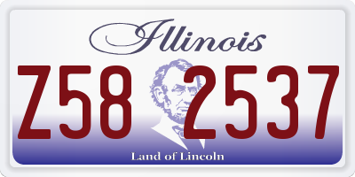 IL license plate Z582537