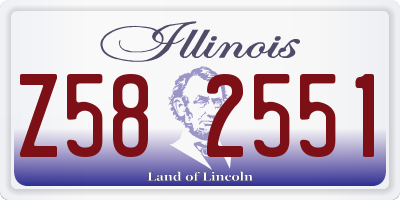 IL license plate Z582551