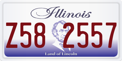 IL license plate Z582557