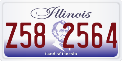 IL license plate Z582564