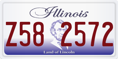 IL license plate Z582572
