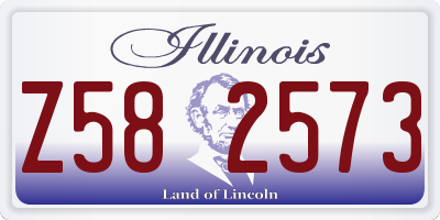 IL license plate Z582573
