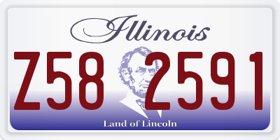 IL license plate Z582591
