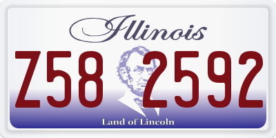 IL license plate Z582592