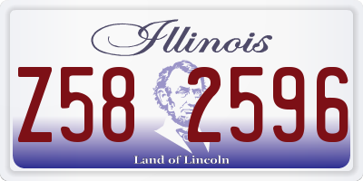 IL license plate Z582596
