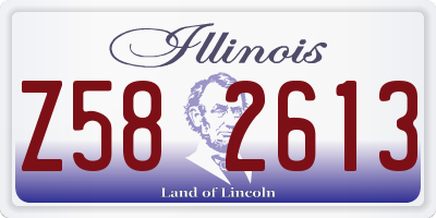 IL license plate Z582613