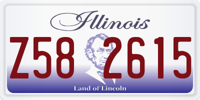 IL license plate Z582615