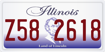 IL license plate Z582618