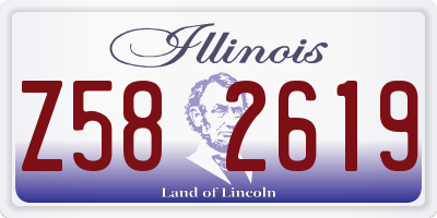 IL license plate Z582619