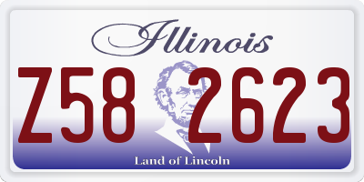 IL license plate Z582623