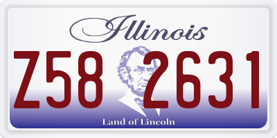 IL license plate Z582631