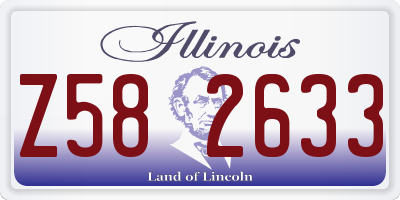 IL license plate Z582633