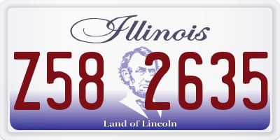 IL license plate Z582635