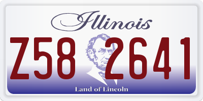 IL license plate Z582641