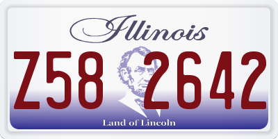 IL license plate Z582642