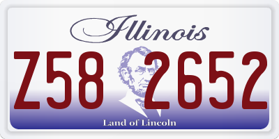 IL license plate Z582652