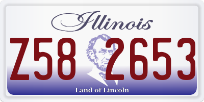 IL license plate Z582653