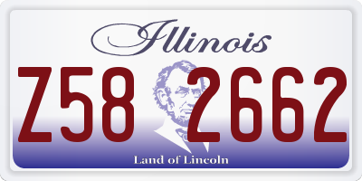 IL license plate Z582662