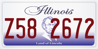 IL license plate Z582672