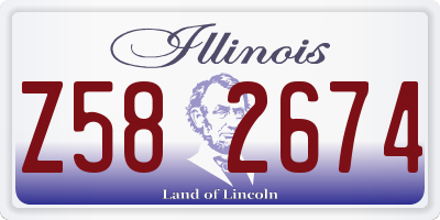 IL license plate Z582674