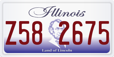 IL license plate Z582675