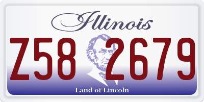 IL license plate Z582679