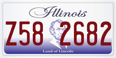 IL license plate Z582682