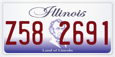 IL license plate Z582691