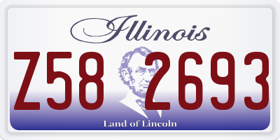 IL license plate Z582693