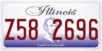 IL license plate Z582696