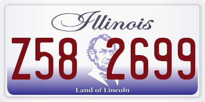 IL license plate Z582699