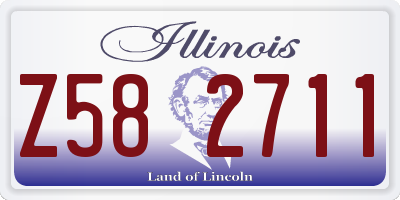 IL license plate Z582711