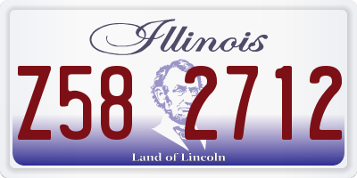 IL license plate Z582712