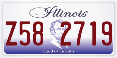 IL license plate Z582719