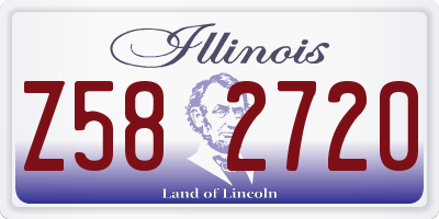 IL license plate Z582720