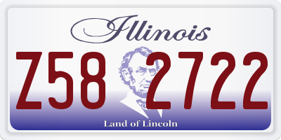 IL license plate Z582722