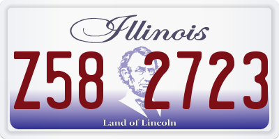 IL license plate Z582723