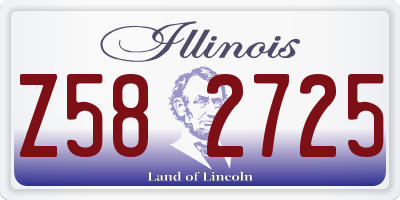 IL license plate Z582725