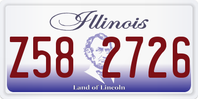 IL license plate Z582726