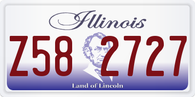 IL license plate Z582727