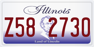 IL license plate Z582730