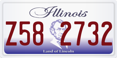 IL license plate Z582732