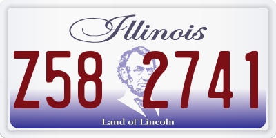 IL license plate Z582741