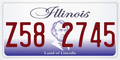 IL license plate Z582745