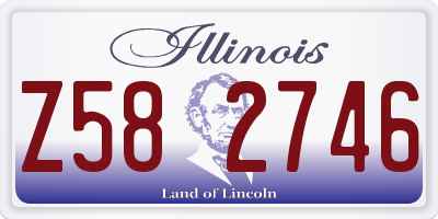IL license plate Z582746