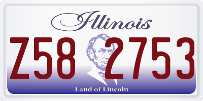IL license plate Z582753