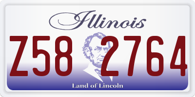 IL license plate Z582764
