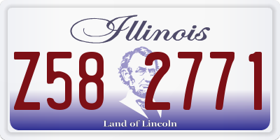 IL license plate Z582771