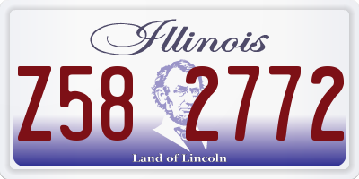 IL license plate Z582772