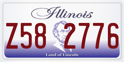 IL license plate Z582776
